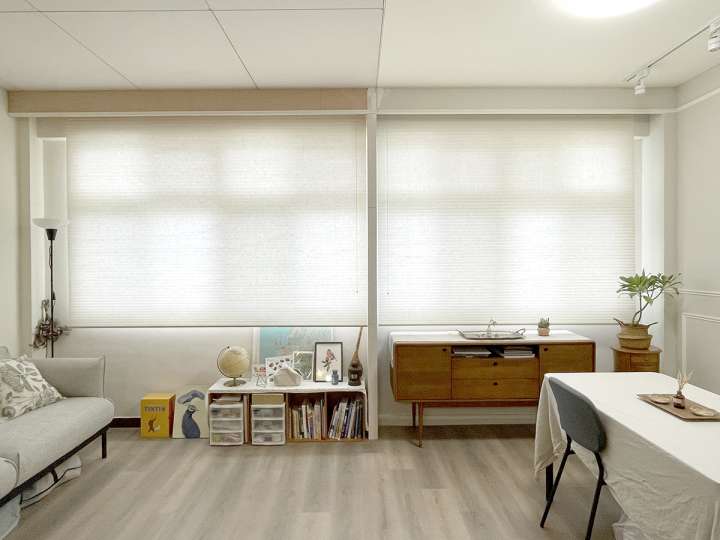 Vali Honeycomb Shades　Light Filtering Winter White Heat Insulation Blinds & Shades Child Safety／Cordless Blinds & Shades Light Filtering Blinds & Shades Motorized Blinds／Smart Blinds & Shades