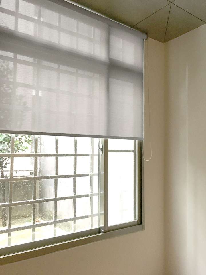 Aibo Roller Blinds　PVC sunscreen Duo Grey Customized／Personalized Blinds & Shades Hydraulic Spring System／Spring Blinds Child Safety／Cordless Blinds & Shades Semi-Transparent Blinds & Shades Motorized Blinds／Smart Blinds & Shades