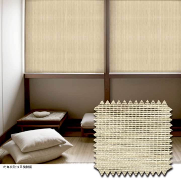 Natumat Roller Blinds　Woven Paper 3195002 Veins Khaki (Width 180cm) Child Safety／Cordless Blinds & Shades Light Filtering Blinds & Shades Semi-Transparent Blinds & Shades Hydraulic Spring System／Spring Blinds Customized／Personalized Blinds & Shades Environment-friendly Blinds & Shades Motorized Blinds／Smart Blinds & Shades