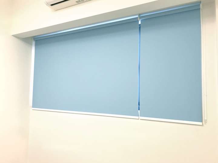 Sakin Roller Blinds　Plain Blackout Air Blue Customized／Personalized Blinds & Shades Hydraulic Spring System／Spring Blinds Child Safety／Cordless Blinds & Shades Blackout Blinds & Shades Motorized Blinds／Smart Blinds & Shades