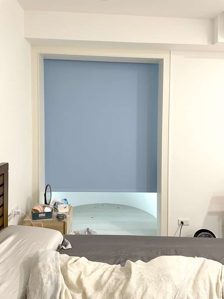 Sakin Roller Blinds　Plain Blackout Air Blue Customized／Personalized Blinds & Shades Hydraulic Spring System／Spring Blinds Child Safety／Cordless Blinds & Shades Blackout Blinds & Shades Motorized Blinds／Smart Blinds & Shades