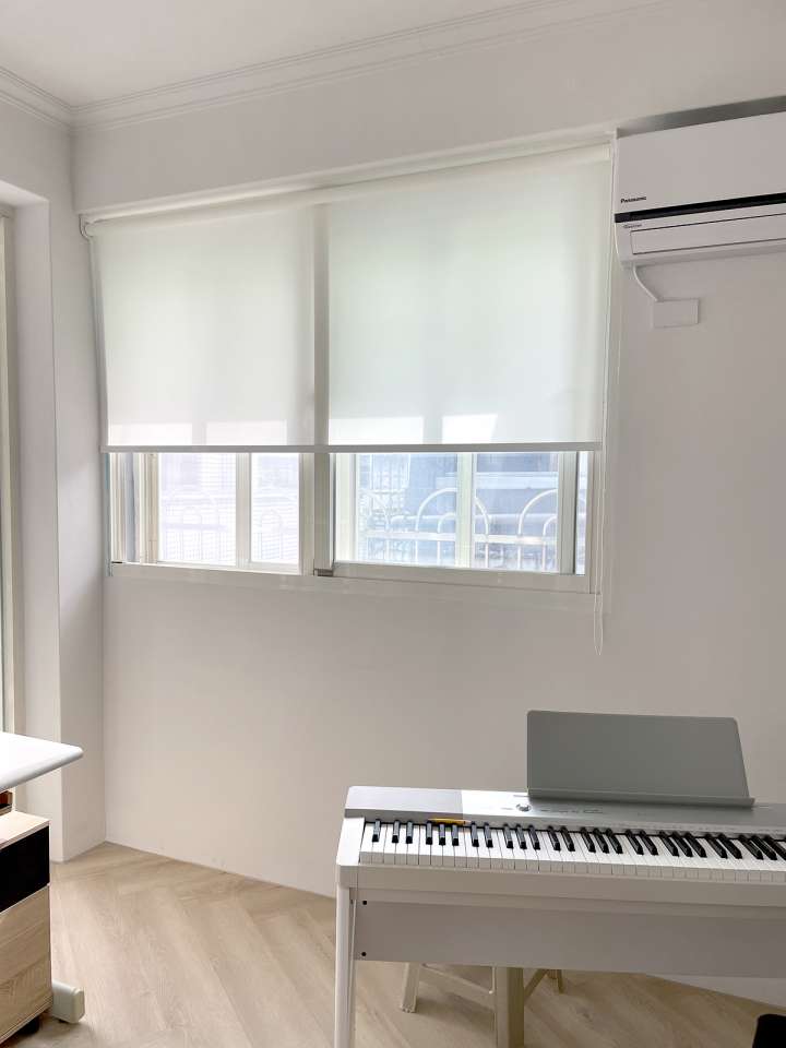 Tiken Roller Blinds　Plain Blanc  Customized／Personalized Blinds & Shades Hydraulic Spring System／Spring Blinds Child Safety／Cordless Blinds & Shades Light Filtering Blinds & Shades Motorized Blinds／Smart Blinds & Shades