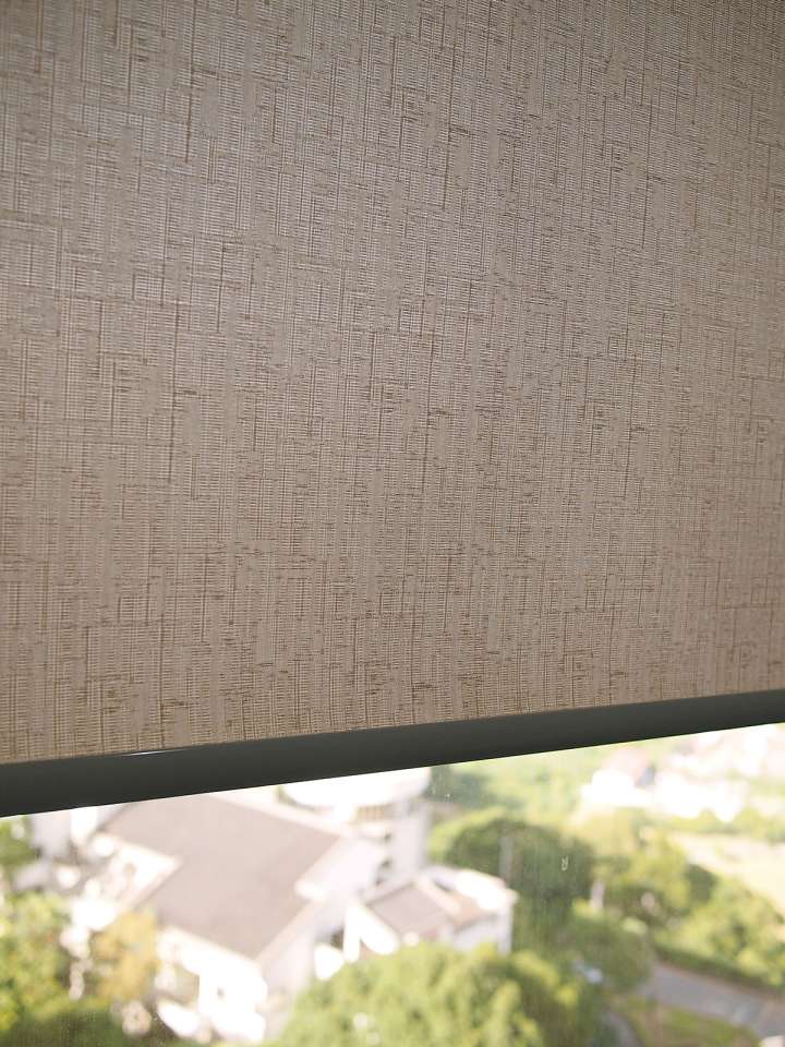 Zaiki Roller Blinds　Texture Rhodes Latte Customized／Personalized Blinds & Shades Hydraulic Spring System／Spring Blinds Child Safety／Cordless Blinds & Shades Light Filtering Blinds & Shades Motorized Blinds／Smart Blinds & Shades