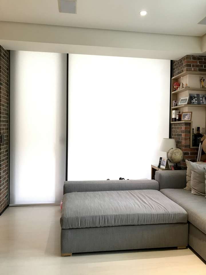 Zaiki Roller Blinds　Texture Rhodes White Customized／Personalized Blinds & Shades Hydraulic Spring System／Spring Blinds Child Safety／Cordless Blinds & Shades Light Filtering Blinds & Shades Motorized Blinds／Smart Blinds & Shades