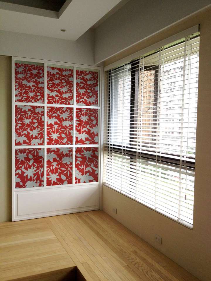 Zicy Roller Blinds　Printing Silhouette Red Motorized Blinds／Smart Blinds & Shades Child Safety／Cordless Blinds & Shades Light Filtering Blinds & Shades Customized／Personalized Blinds & Shades Hydraulic Spring System／Spring Blinds