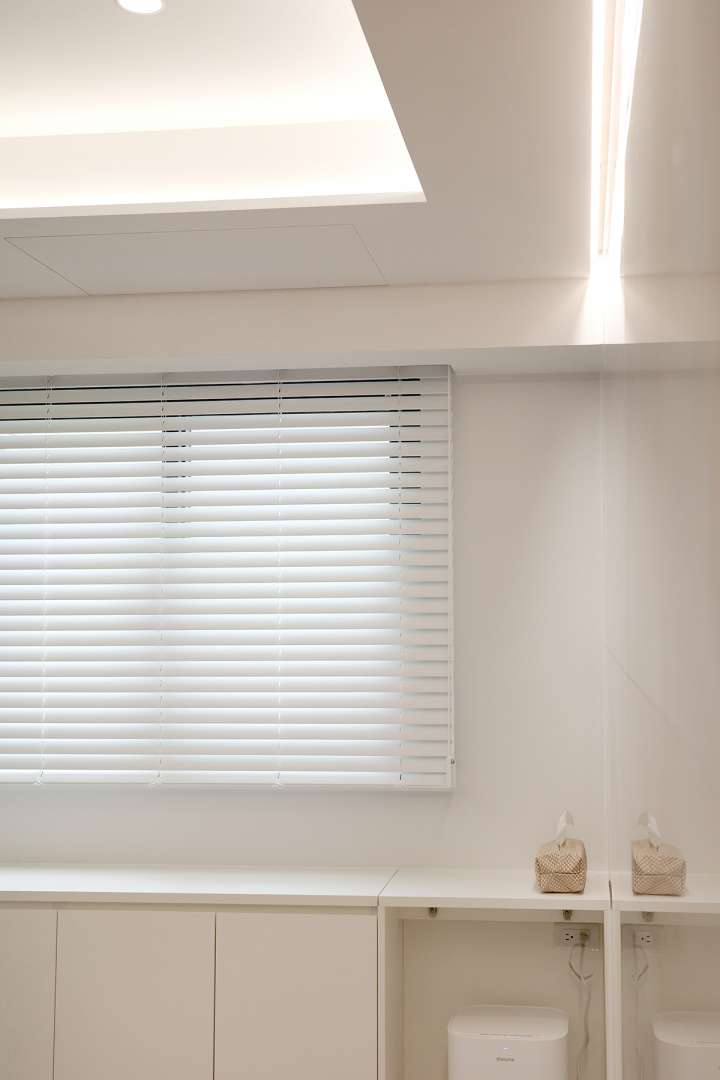 Pimu Venetian Blinds　Fauxwood 4061PF - Plain White Ventilated Blinds & Shades Waterproof Blinds & Shades Customized／Personalized Blinds & Shades Light Filtering Blinds & Shades Motorized Blinds／Smart Blinds & Shades Light-Regulating Blinds & Shades