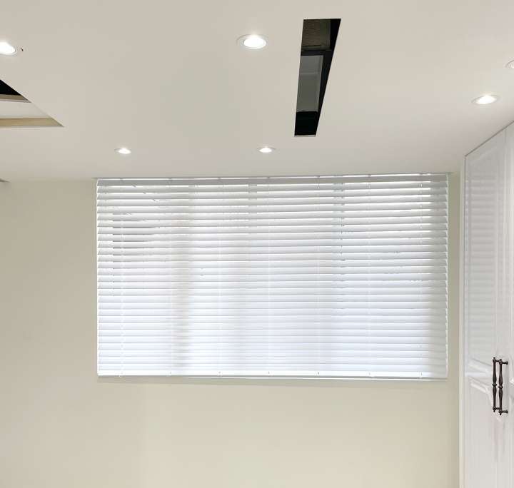 Pimu Venetian Blinds　Fauxwood 4061PF - Plain White Ventilated Blinds & Shades Waterproof Blinds & Shades Customized／Personalized Blinds & Shades Light Filtering Blinds & Shades Motorized Blinds／Smart Blinds & Shades Light-Regulating Blinds & Shades