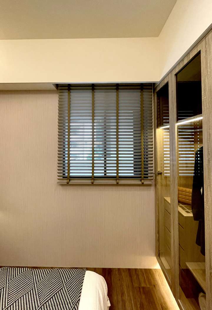 Pimu Venetian Blinds　Fauxwood 4063PF - Plain Khaki Ventilated Blinds & Shades Customized／Personalized Blinds & Shades Light Filtering Blinds & Shades Light-Regulating Blinds & Shades Motorized Blinds／Smart Blinds & Shades Waterproof Blinds & Shades