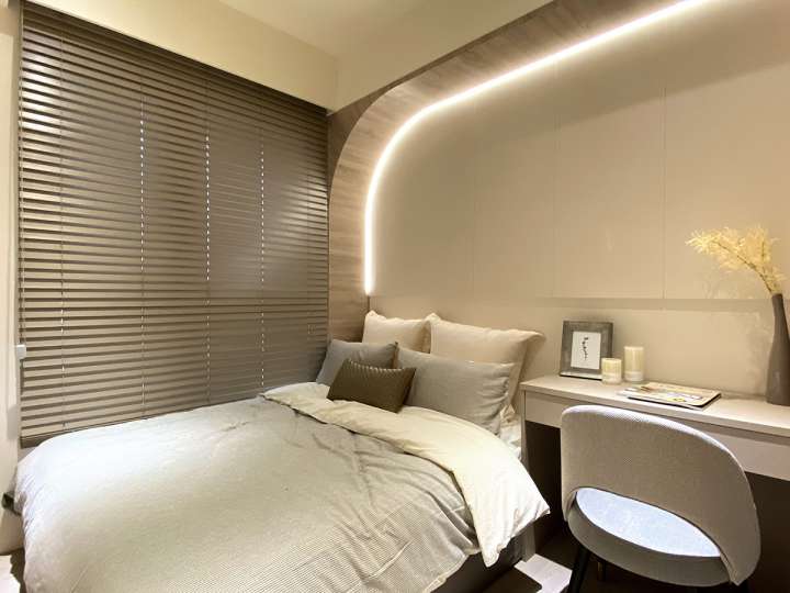 Pimu Venetian Blinds　Fauxwood 4063PF - Plain Khaki Ventilated Blinds & Shades Customized／Personalized Blinds & Shades Light Filtering Blinds & Shades Light-Regulating Blinds & Shades Motorized Blinds／Smart Blinds & Shades Waterproof Blinds & Shades