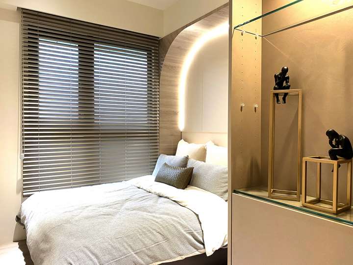 Pimu Venetian Blinds　Fauxwood 4063PF - Plain Khaki Ventilated Blinds & Shades Customized／Personalized Blinds & Shades Light Filtering Blinds & Shades Light-Regulating Blinds & Shades Motorized Blinds／Smart Blinds & Shades Waterproof Blinds & Shades