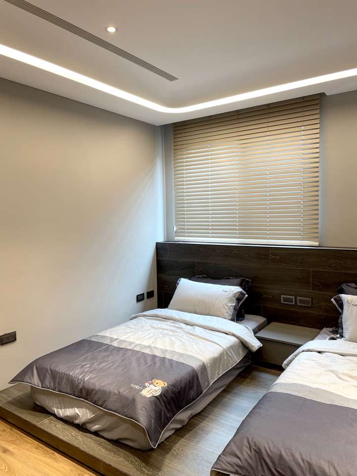 Pimu Venetian Blinds　Fauxwood 4063PF - Plain Khaki Ventilated Blinds & Shades Customized／Personalized Blinds & Shades Light Filtering Blinds & Shades Light-Regulating Blinds & Shades Motorized Blinds／Smart Blinds & Shades Waterproof Blinds & Shades