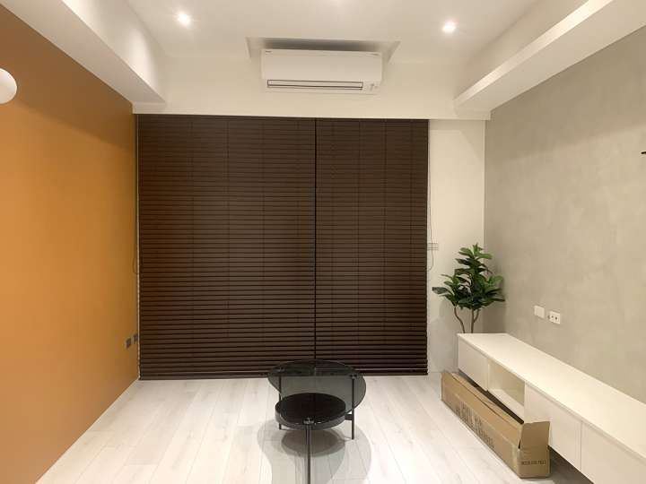 Pimu Venetian Blinds　Fauxwood DVB22 - Embossed Walnut Ventilated Blinds & Shades Waterproof Blinds & Shades Customized／Personalized Blinds & Shades Light Filtering Blinds & Shades Motorized Blinds／Smart Blinds & Shades Light-Regulating Blinds & Shades