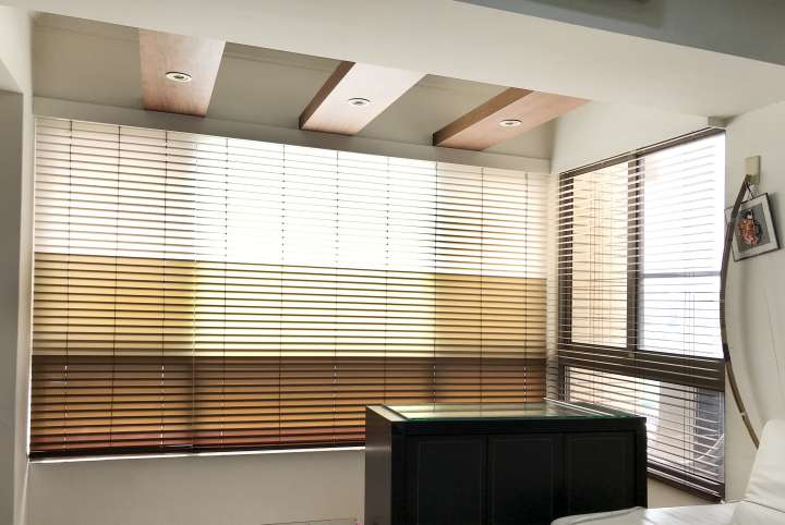 Fenla Fabric Venetian Blinds Latte Ventilated Blinds & Shades Semi-Transparent Blinds & Shades Light Filtering Blinds & Shades Light-Regulating Blinds & Shades Motorized Blinds／Smart Blinds & Shades