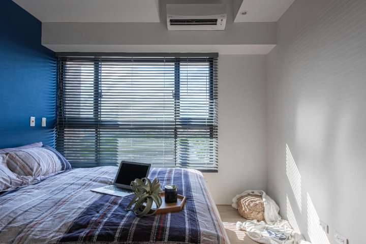 Pimu Venetian Blinds　Wood BL50F - Light Blue Ventilated Blinds & Shades Customized／Personalized Blinds & Shades Light Filtering Blinds & Shades Motorized Blinds／Smart Blinds & Shades Light-Regulating Blinds & Shades