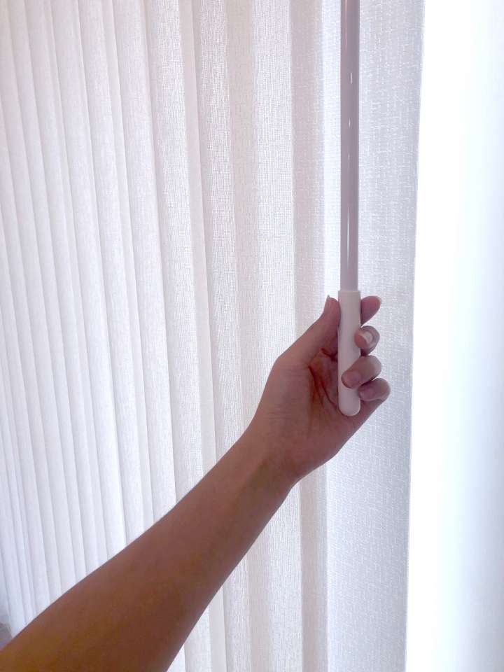 Eilus Vertical Blinds　Walk-through Weaving Cream Child Safety／Cordless Blinds & Shades Light Filtering Blinds & Shades Light-Regulating Blinds & Shades